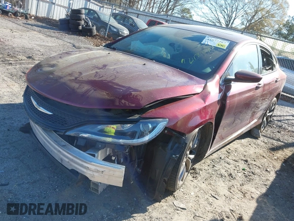2015 Chrysler 200 S with VIN 1C3CCCBB2FN533858, listed as a IAAI auction lot 41877267 with 85,402 mi miles and . Bid and sale history available at carsss.com. Image 2.