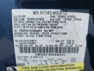 2005 Ford Freestyle SEL with VIN 1FMZK02185GA36424, listed as a IAAI auction lot 42715260 with 234,552 mi miles and . Bid and sale history available at DreamBid. Image 9.