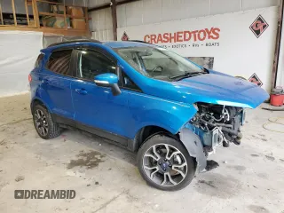 2018 Ford EcoSport SE with VIN MAJ6P1UL6JC247772, listed as a Copart auction lot 43727195 with 90,167 mi miles and Salvage Title. Bid and sale history available at carsss.com. Image 4.