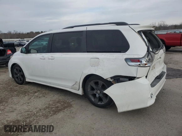 2012 Toyota Sienna SE with VIN 5TDXK3DC8CS208840, listed as a Copart auction lot 89005565 with 181,235 mi miles and Clean Title. Bid and sale history available at carsss.com. Image 2.