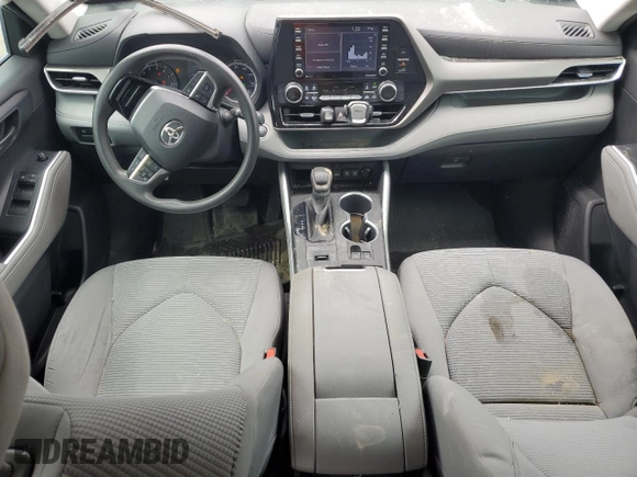 2020 Toyota Highlander L with VIN 5TDCZRAH2LS507172, listed as a Copart auction lot 51814455 with 46,827 mi miles and Salvage title. Bid and sale history available at DreamBid. Image 8.