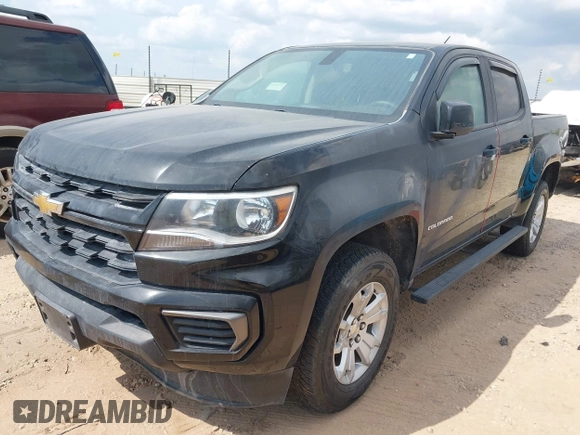 2021 Chevrolet Colorado 2WD LT z VIN 1GCGSCEN5M1103946, wystawiony jako IAAI lot #42105285 z przebiegiem 191 141 mil mil oraz . Historia ofert i sprzedaży dostępna na DreamBid. Obrazek 2.