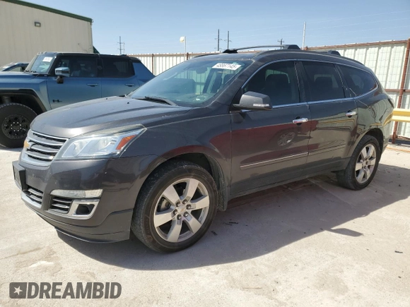2014 Chevrolet Traverse LTZ with VIN 1GNKRJKD3EJ357184, listed as a Copart auction lot 48867145 with 155,816 mi miles and Salvage Title. Bid and sale history available at DreamBid. Image 1.