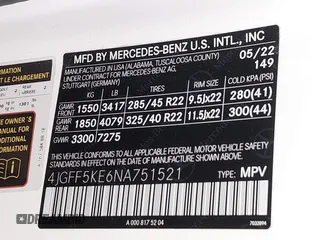 2022 Mercedes-Benz GLS 450 with VIN 4JGFF5KE6NA751521, listed as a IAAI auction lot 41368679 with 17,086 mi miles and . Bid and sale history available at DreamBid. Image 9.