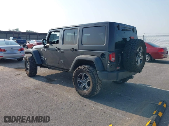 2018 Jeep Wrangler Unlimited Sport S with VIN 1C4BJWDG6JL854359, listed as a IAAI auction lot 42423170 with 84,470 mi miles and . Bid and sale history available at DreamBid. Image 3.