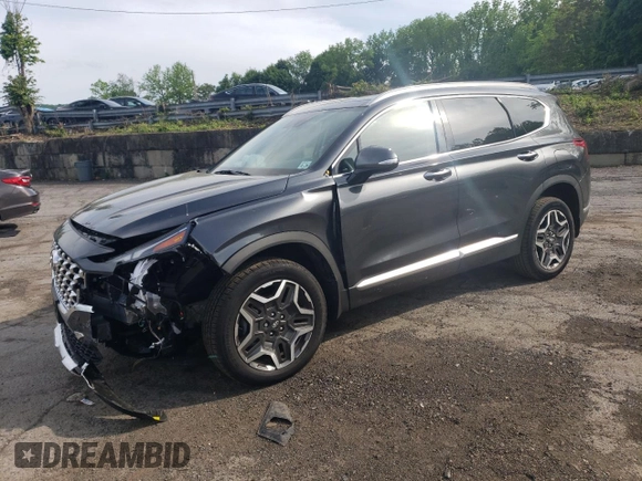2023 Hyundai Santa Fe Hybrid SEL Premium with VIN 5NMS3DA11PH022808, listed as a Copart auction lot 55766214 with 4,398 mi miles and Salvage Title. Bid and sale history available at carsss.com. Image 1.