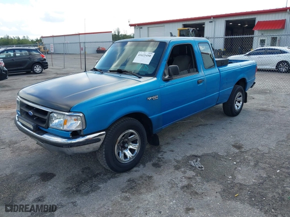 1996 Ford Ranger XL with VIN 1FTCR14U6TPA54923, listed as a IAAI auction lot 41621450 with 186,616 mi miles. Bid and sale history available at carsss.com. Image 17.