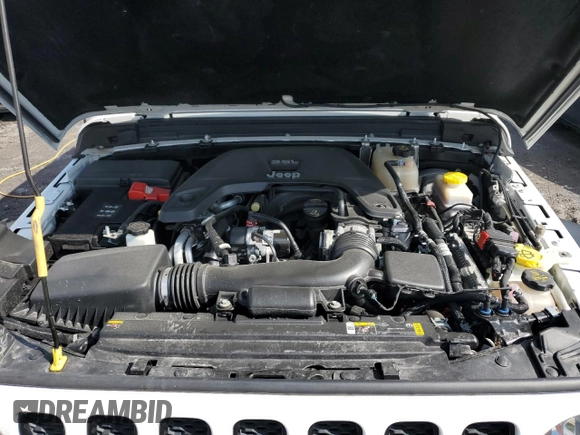 2021 Jeep Wrangler Unlimited Sport S with VIN 1C4HJXDG3MW583165, listed as a Copart auction lot 57218275 with 74,353 mi miles and Salvage title. Bid and sale history available at DreamBid. Image 12.