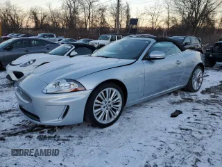 2010 Jaguar XK with VIN SAJWA4GB7ALB35518, listed as a Copart auction lot 86475814 with 32,910 mi miles and Salvage Title. Bid and sale history available at carsss.com. Image 1.