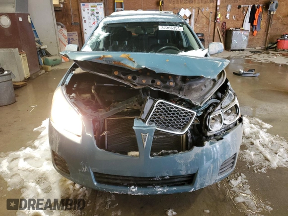 2009 Pontiac Vibe with VIN 5Y2SM67049Z437840, listed as a Copart auction lot 87366354 with 174,875 mi miles and Salvage Title. Bid and sale history available at carsss.com. Image 5.