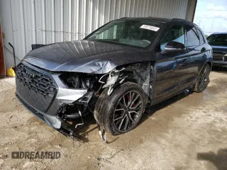 2023 Audi SQ5 Premium Plus with VIN WA1B4AFY5P2035643, listed as a Copart auction lot 59075603 with 4,277 mi miles. Bid and sale history available at carsss.com. Image 1.