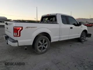 2016 Ford F-150 XL with VIN 1FTEX1CP2GKF05584, listed as a Copart auction lot 87457464 with 125,242 mi miles and Salvage Title. Bid and sale history available at carsss.com. Image 3.