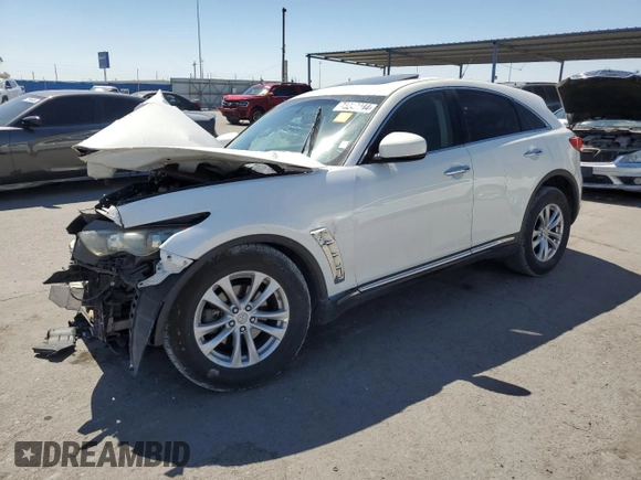 2011 Infiniti FX35 with VIN JN8AS1MW0BM731563, listed as a Copart auction lot 73243044 with 0 mi miles and Salvage Title. Bid and sale history available at carsss.com. Image 1.