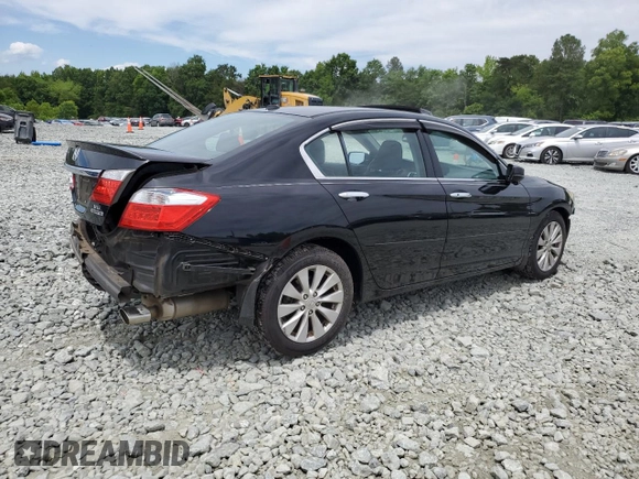 2014 Honda Accord Touring z VIN 1HGCR3F98EA012796, wystawiony jako Copart lot #57752695 z przebiegiem 96 285 mil mil oraz Szkoda całkowita • Salvage title. Historia ofert i sprzedaży dostępna na DreamBid. Obrazek 3.
