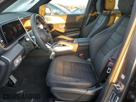 2025 Mercedes-Benz GLS with VIN 4JGFF5KE5SB296098, listed as a Copart auction lot 41367045 with 2,628 mi miles and Salvage Title. Bid and sale history available at carsss.com. Image 7.