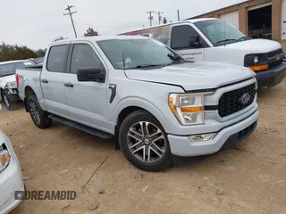 2021 Ford F-150 XL with VIN 1FTEW1CP6MKD12160, listed as a IAAI auction lot 41434939 with 47,928 mi miles. Bid and sale history available at carsss.com. Image 1.