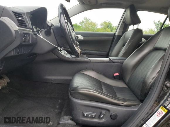 2012 Lexus CT 200h with VIN JTHKD5BH7C2117143, listed as a Copart auction lot 59111325 with 93,247 mi miles and Salvage title. Bid and sale history available at DreamBid. Image 7.
