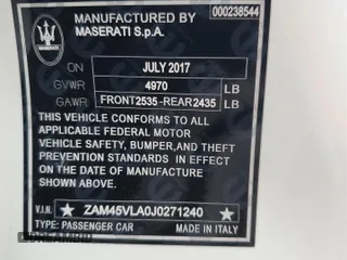 2018 Maserati GranTurismo Sport with VIN ZAM45VLA0J0271240, listed as a Copart auction lot 88997525 with 22,449 mi miles and Salvage Title. Bid and sale history available at carsss.com. Image 13.