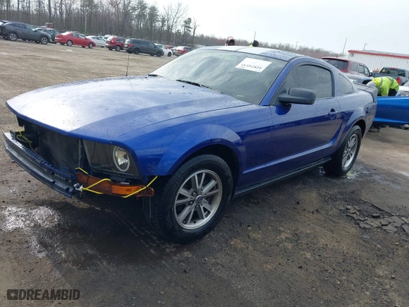 2005 Ford Mustang Deluxe with VIN 1ZVFT80N255125715, listed as a IAAI auction lot 41824133 with 182,035 mi miles. Bid and sale history available at carsss.com. Image 16.