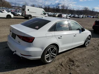 2018 Audi A3 Sedan Premium with VIN WAUB8GFF5J1040976, listed as a Copart auction lot 47027244 with 55,097 mi miles. Bid and sale history available at carsss.com. Image 3.