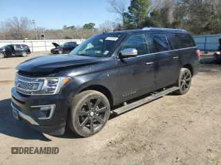 2019 Ford Expedition Max Platinum with VIN 1FMJK1LTXKEA14841, listed as a Copart auction lot 47119735 with 166,910 mi miles and Salvage title. Bid and sale history available at DreamBid. Image 1.