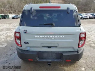 2022 Ford Bronco Sport Big Bend with VIN 3FMCR9B62NRD09111, listed as a Copart auction lot 46123805 with 0 mi miles and Salvage Title. Bid and sale history available at carsss.com. Image 6.
