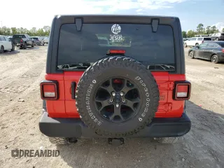 2022 Jeep Wrangler Unlimited Willys with VIN 1C4HJXDN7NW237703, listed as a Copart auction lot 76091794 with Not Provided miles and Non Repairable. Bid and sale history available at DreamBid. Image 6.