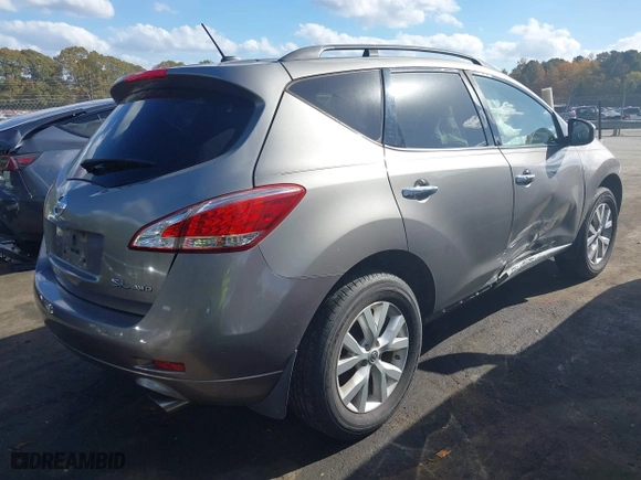 2011 Nissan Murano SV with VIN JN8AZ1MW7BW169774, listed as a IAAI auction lot 40752308 with 167,144 mi miles. Bid and sale history available at carsss.com. Image 4.
