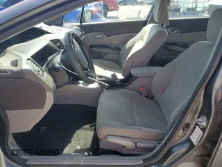 2012 Honda Civic LX with VIN 2HGFB2F57CH555578, listed as a Copart auction lot 52369765 with 196,032 mi miles and Salvage Title. Bid and sale history available at DreamBid. Image 7.