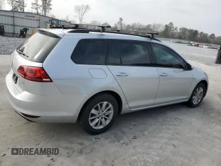2017 Volkswagen Golf SportWagen S with VIN 3VWA17AU8HM502255, listed as a Copart auction lot 43334015 with 30,149 mi miles and Salvage Title. Bid and sale history available at carsss.com. Image 3.