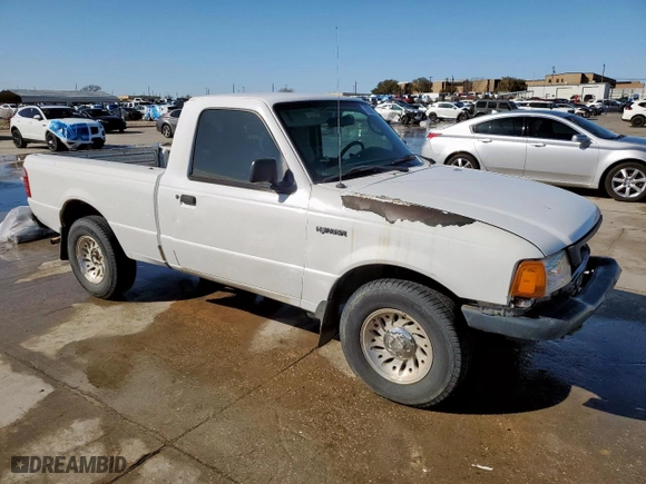 2003 Ford Ranger XL with VIN 1FTYR10D03PA05843, listed as a Copart auction lot 47582755 with 264,636 mi miles and Salvage Title. Bid and sale history available at carsss.com. Image 4.