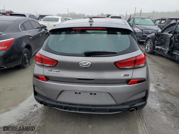 2020 Hyundai Elantra GT N Line with VIN KMHH55LC6LU134981, listed as a Copart auction lot 48463564 with 37,950 mi miles. Bid and sale history available at carsss.com. Image 6.