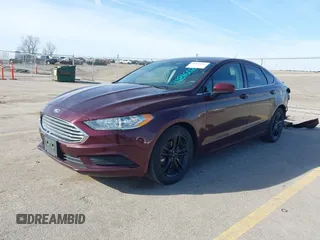 2018 Ford Fusion SE with VIN 3FA6P0HD8JR180882, listed as a IAAI auction lot 41816022 with 192,050 mi miles. Bid and sale history available at carsss.com. Image 2.