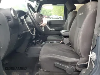 2017 Jeep Wrangler Sahara with VIN 1C4AJWBG5HL585280, listed as a Copart auction lot 54703555 with Not provided miles and Salvage title. Bid and sale history available at DreamBid. Image 7.