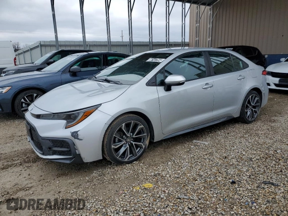 2021 Toyota Corolla SE with VIN 5YFS4MCE7MP065113, listed as a Copart auction lot 86147264 with 51,769 mi miles and Clean Title. Bid and sale history available at carsss.com. Image 1.