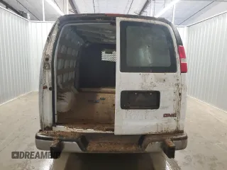 2023 GMC Savana Cargo Van with VIN 1GTW7AFP2P1138790, listed as a Copart auction lot 83101054 with 0 mi miles and Salvage Title. Bid and sale history available at carsss.com. Image 6.