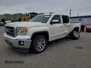 2014 GMC Sierra 1500 SLT with VIN 3GTU2VEC4EG523472, listed as a Copart auction lot 55363845 with 174,588 mi miles and Salvage title. Bid and sale history available at DreamBid. Image 1.