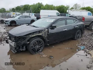 2020 Nissan Maxima Platinum with VIN 1N4AA6FV1LC375587, listed as a Copart auction lot 55992925 with 36,522 mi miles and Salvage title. Bid and sale history available at DreamBid. Image 1.