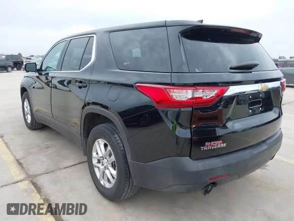 2018 Chevrolet Traverse LS with VIN 1GNERFKW3JJ138537, listed as a IAAI auction lot 42137386 with 119,208 mi miles and . Bid and sale history available at DreamBid. Image 3.