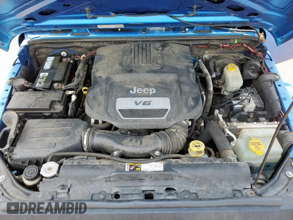 2014 Jeep Wrangler Sport z VIN 1C4AJWAG9EL235728, wystawiony jako Copart lot #59514355 z przebiegiem 66 928 mil mil oraz Szkoda całkowita • Salvage title. Historia ofert i sprzedaży dostępna na DreamBid. Obrazek 11.
