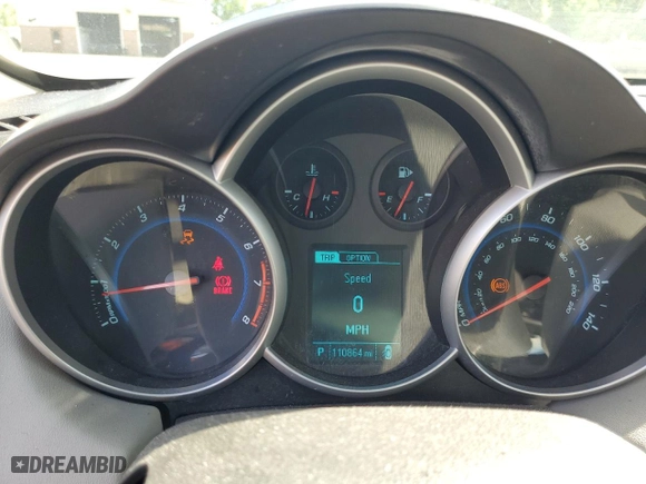 2013 Chevrolet Cruze LS with VIN 1G1PA5SG6D7160828, listed as a Copart auction lot 55455854 with 110,864 mi miles and Salvage Title. Bid and sale history available at carsss.com. Image 9.