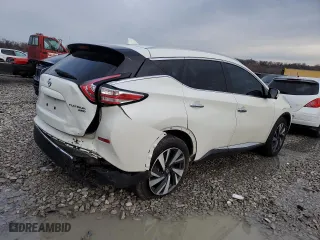 2017 Nissan Murano SL with VIN 5N1AZ2MH9HN125241, listed as a Copart auction lot 80616064 with 106,232 mi miles and Salvage Title. Bid and sale history available at carsss.com. Image 3.