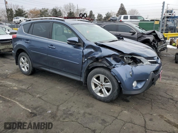2013 Toyota RAV4 XLE with VIN 2T3RFREV1DW043374, listed as a Copart auction lot 45702945 with 122,830 mi miles and Salvage Title. Bid and sale history available at carsss.com. Image 4.