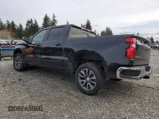 2021 Chevrolet Silverado 1500 LT with VIN 3GCUYDED9MG295923, listed as a Copart auction lot 52372845 with 43,298 mi miles and Salvage Title. Bid and sale history available at DreamBid. Image 2.