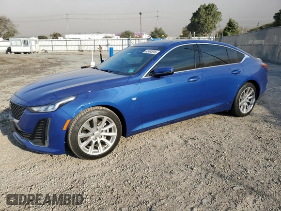 2021 Cadillac CT5 Luxury z VIN 1G6DW5RK6M0114613, wystawiony jako Copart lot #42482945 z przebiegiem 55 422 mil mil oraz Szkoda całkowita • Salvage title. Historia ofert i sprzedaży dostępna na DreamBid. Obrazek 1.