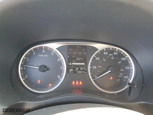 2022 Nissan Kicks S with VIN 3N1CP5BV5NL526071, listed as a Copart auction lot 46043125 with 43,544 mi miles and Salvage Title. Bid and sale history available at carsss.com. Image 9.