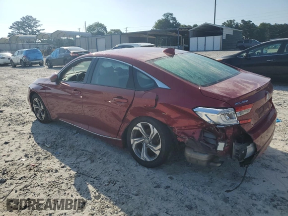 2019 Honda Accord EX-L with VIN 1HGCV2F56KA001813, listed as a Copart auction lot 61689055 with 51,718 mi miles and Salvage title. Bid and sale history available at DreamBid. Image 2.