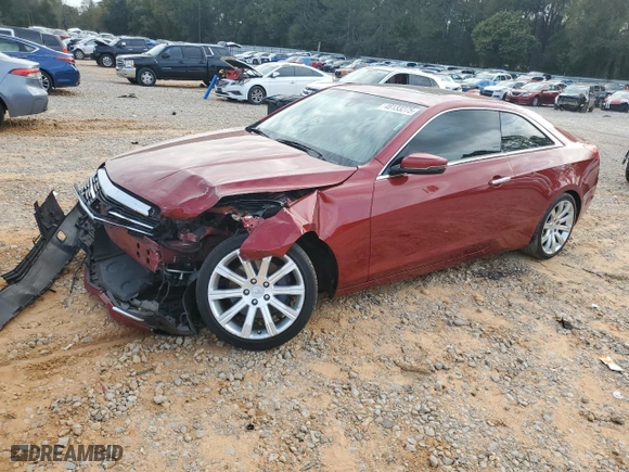 2015 Cadillac ATS Coupe Standard RWD with VIN 1G6AA1RX8F0119627, listed as a Copart auction lot 48133275 with NaN miles and Salvage Title. Bid and sale history available at carsss.com. Image 1.