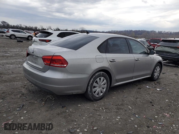 2012 Volkswagen Passat S w/Appearance with VIN 1VWAP7A34CC069629, listed as a Copart auction lot 50935315 with 173,576 mi miles and Salvage Title. Bid and sale history available at carsss.com. Image 3.