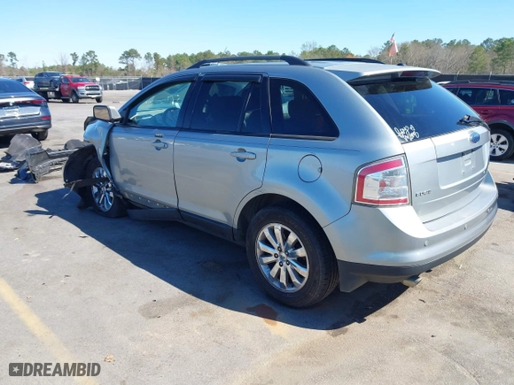 2007 Ford Edge SEL with VIN 2FMDK38C67BA51602, listed as a IAAI auction lot 41810176 with 220,281 mi miles. Bid and sale history available at carsss.com. Image 3.